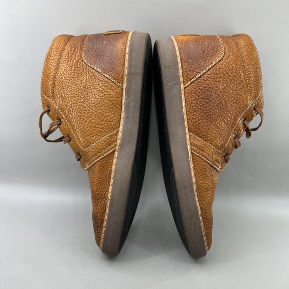 UGG Alin Chukka Boots Men Size 15 Brown Leather Shearling Lined Comfort Shoes